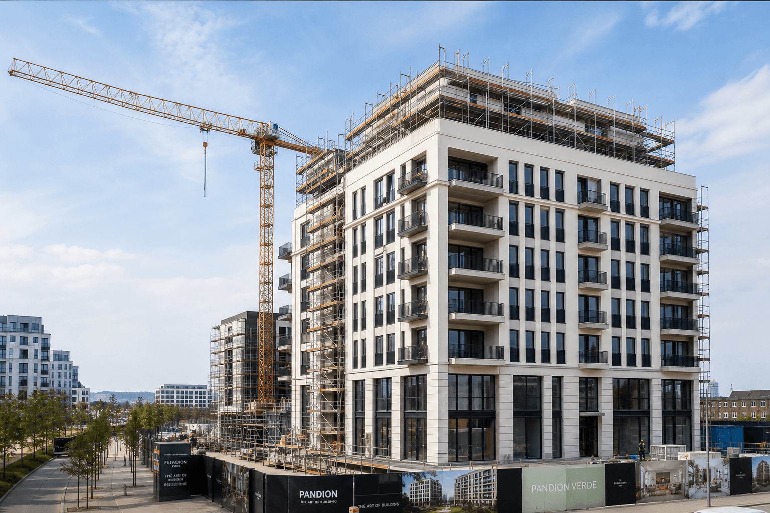 Programme immobilier résidentiel neuf en cours de construction